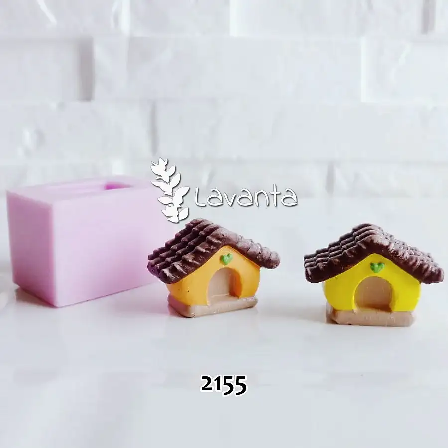 Kalpli Kuş Evi Saksı Dibi Süsü Kalıbı