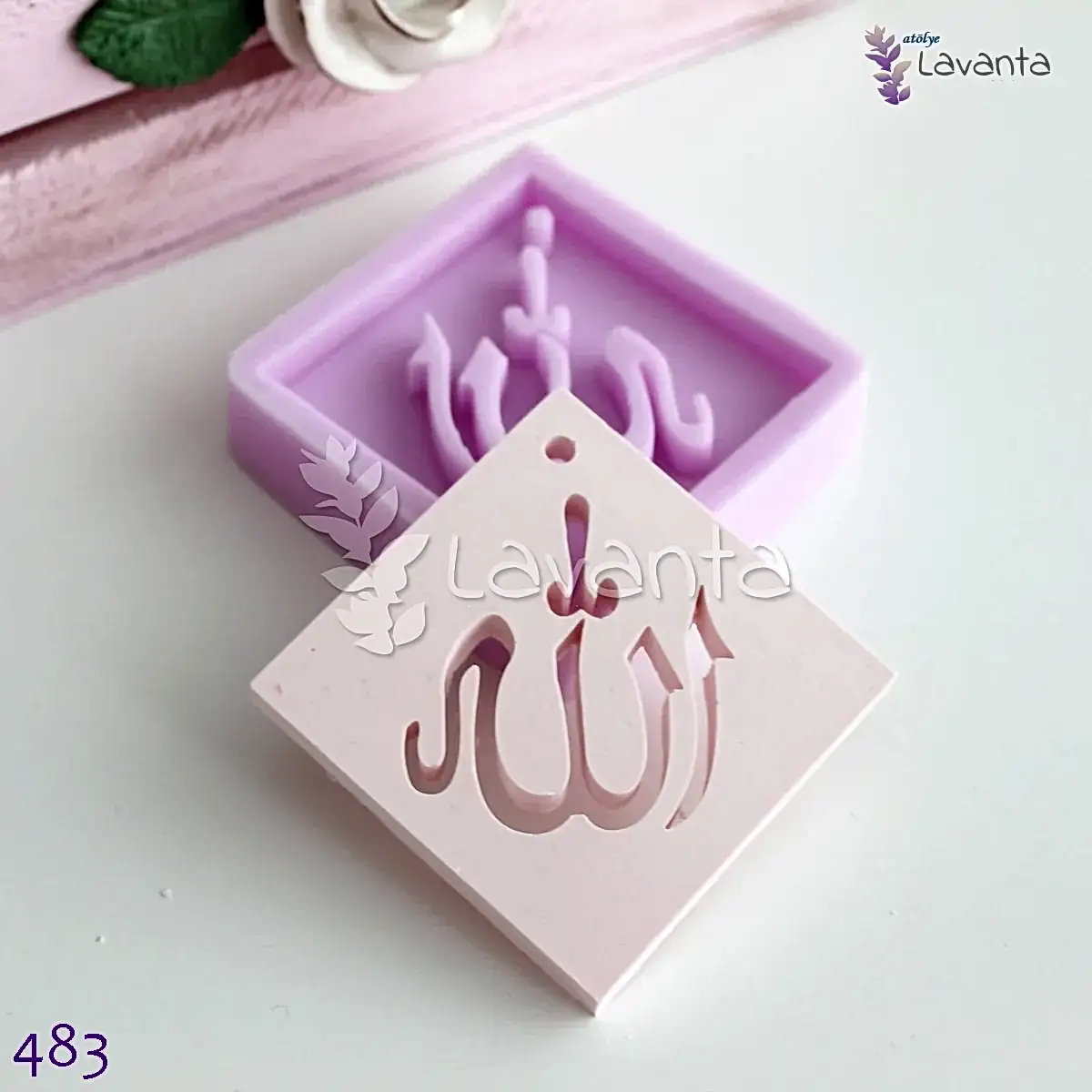 Kare Allah Lafzı Silikon Kalıbı