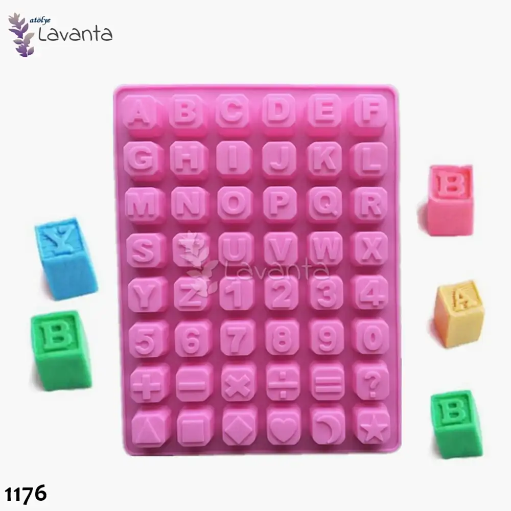 Küp Harf Rakam Silikon Kalıbı