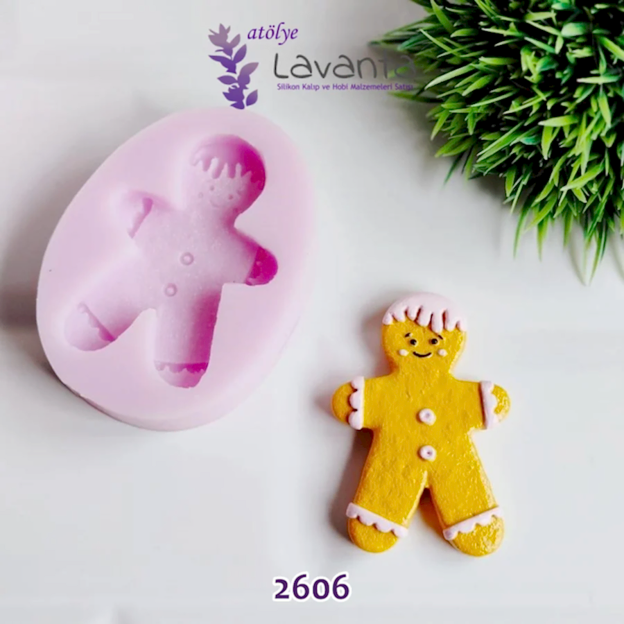 Kurabiye Adam Silikon Kalıbı