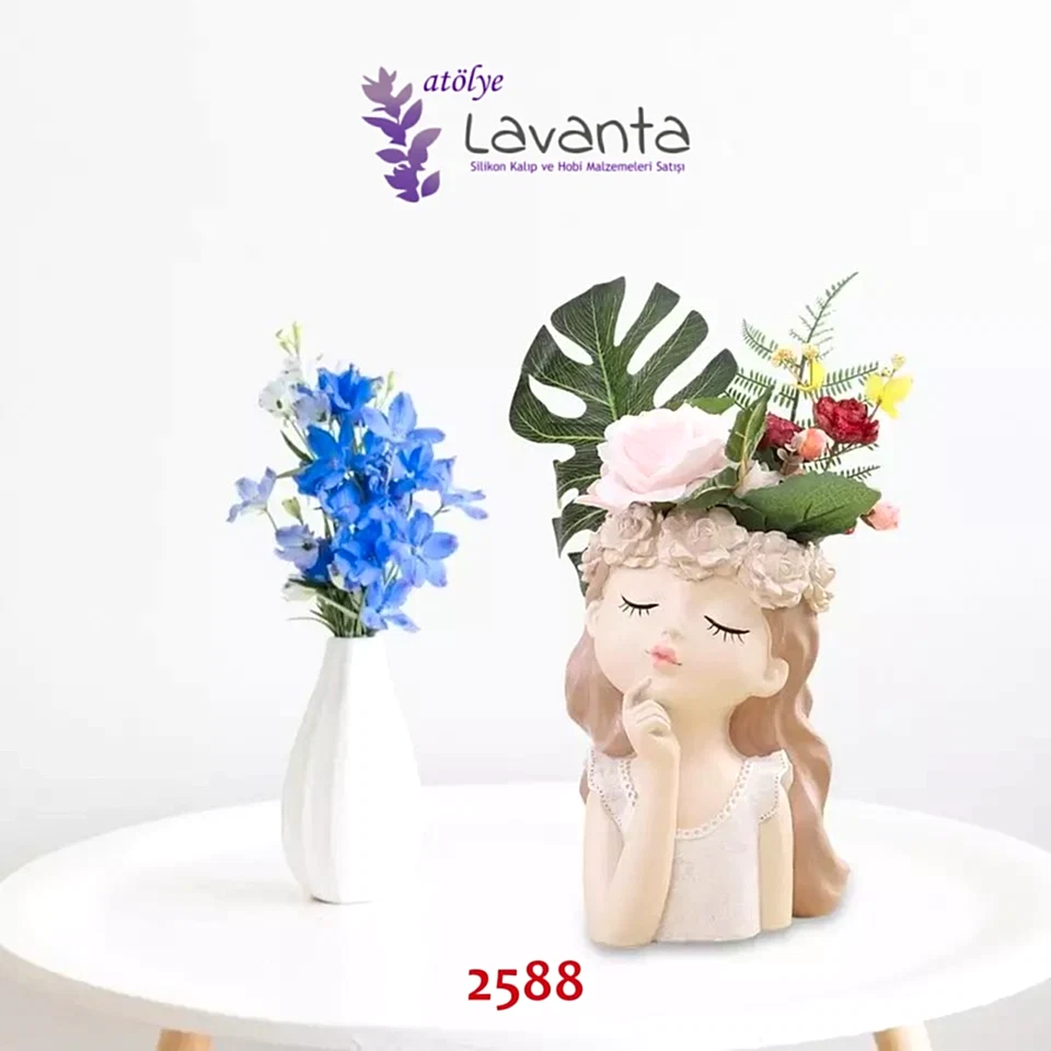 Masum Kız Saksı Kalıbı