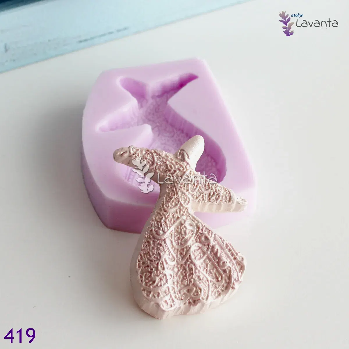 Semazen Kokulu Taş Silikon Kalıbı