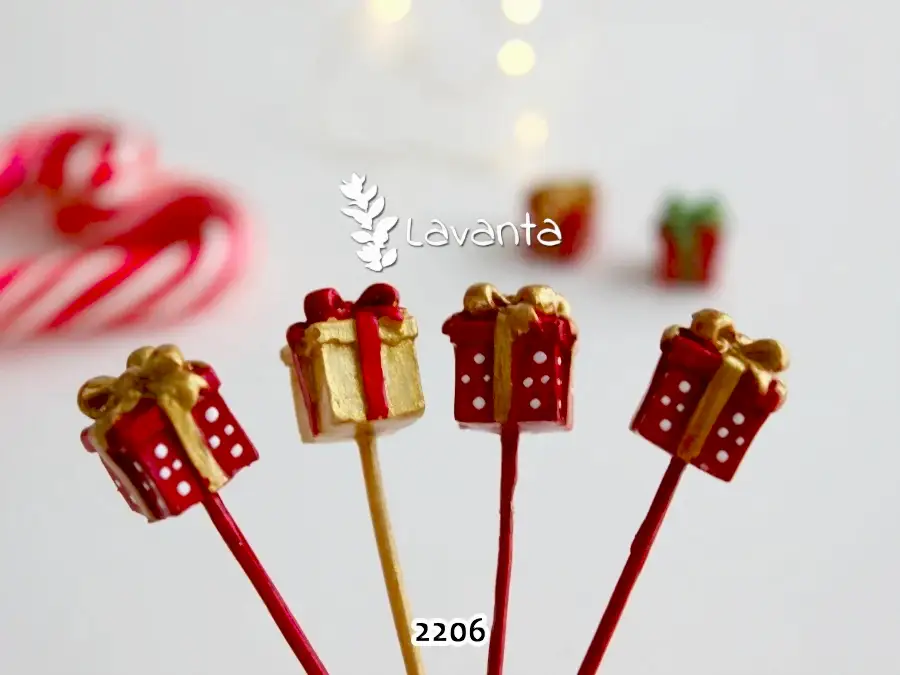 Mini Dörtlü Hediye Paketi Saksı Süsü Kalıbı