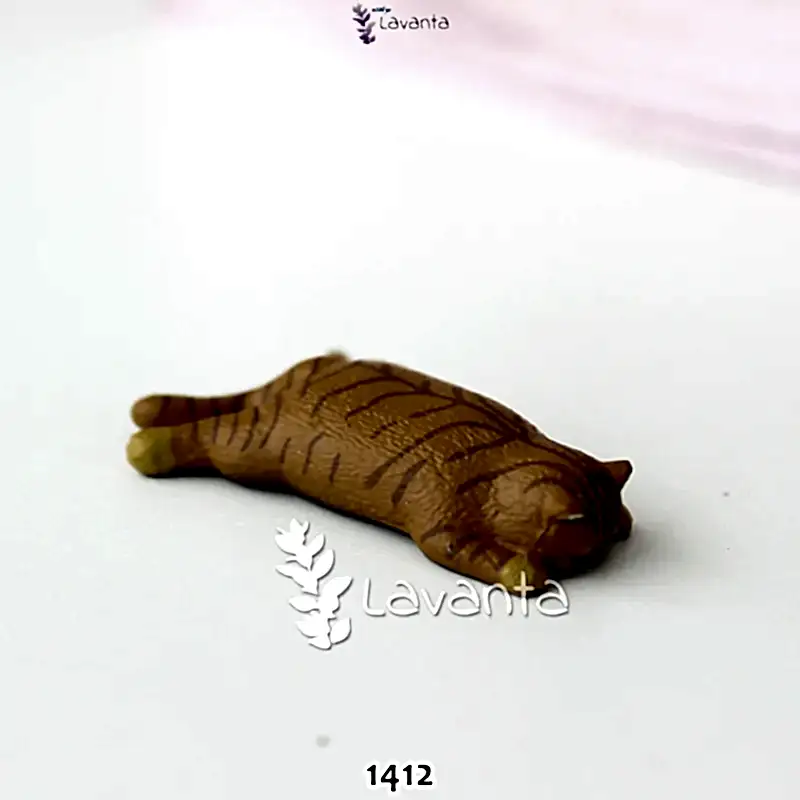 Minnoş Yatan Kedi Teraryum Silikon Kalıbı