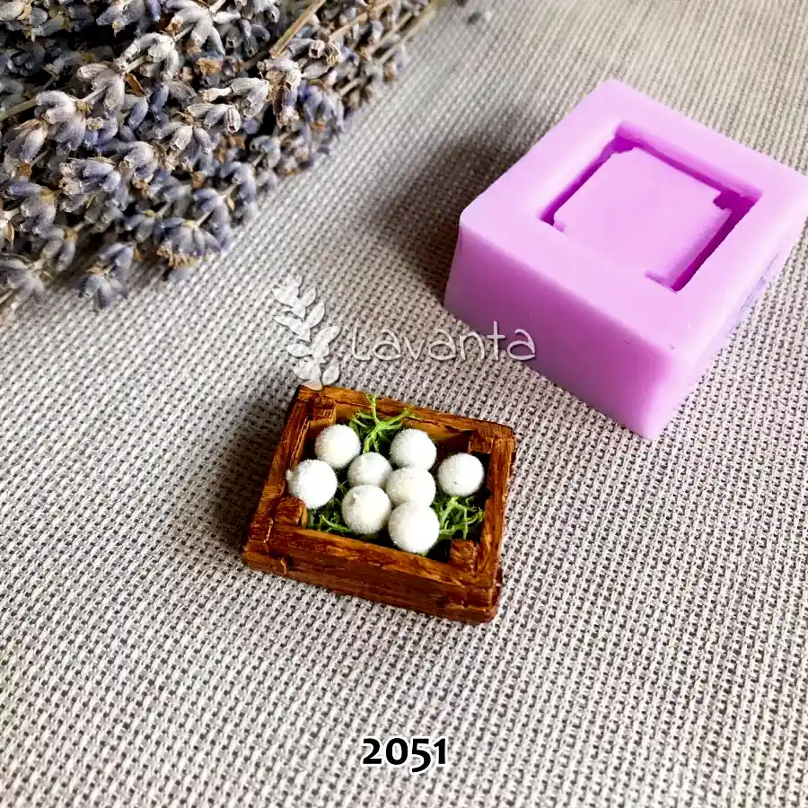 Minyatür Ahşap Kasa Silikon Kalıbı