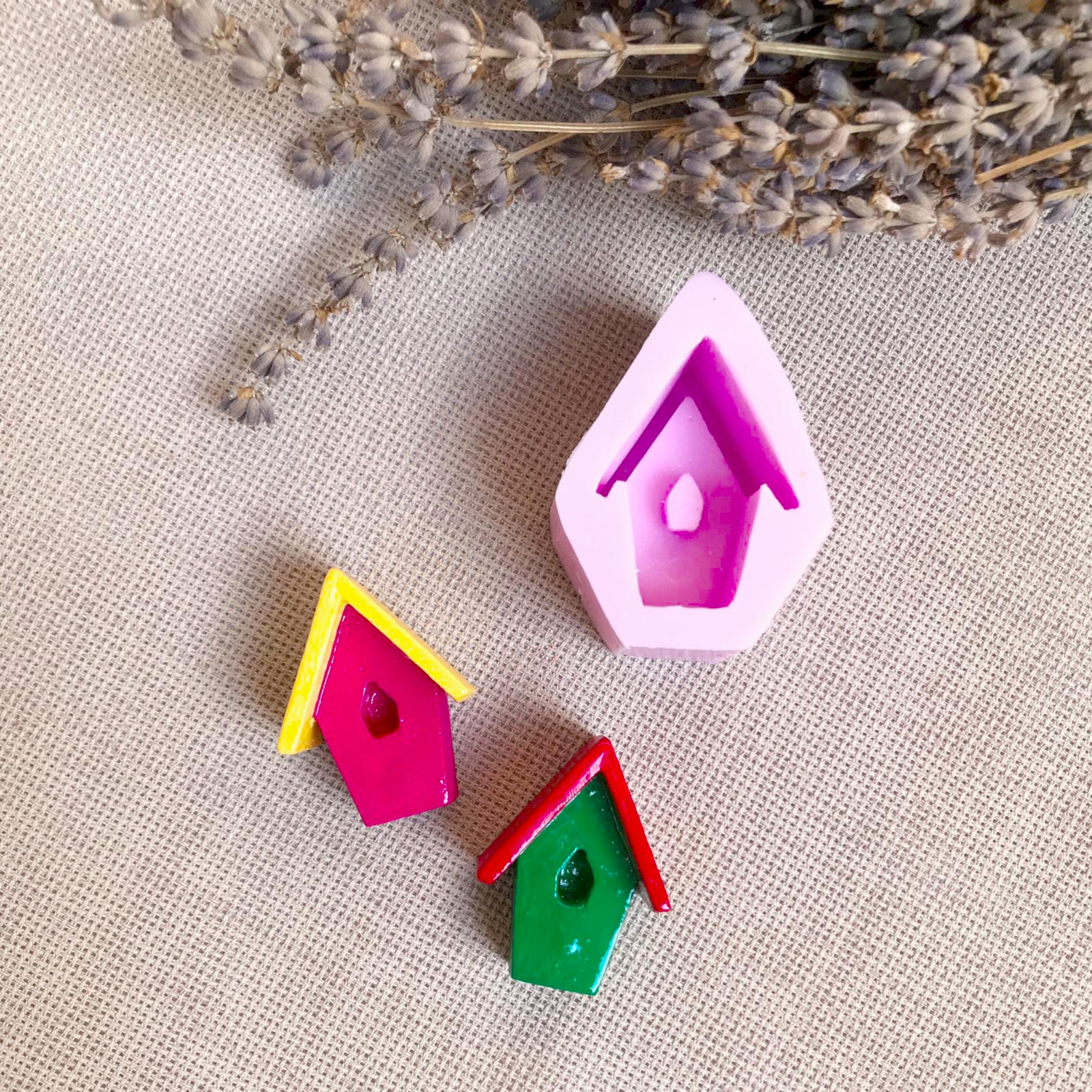 Minyatür Kuş Evi Silikon Kalıbı