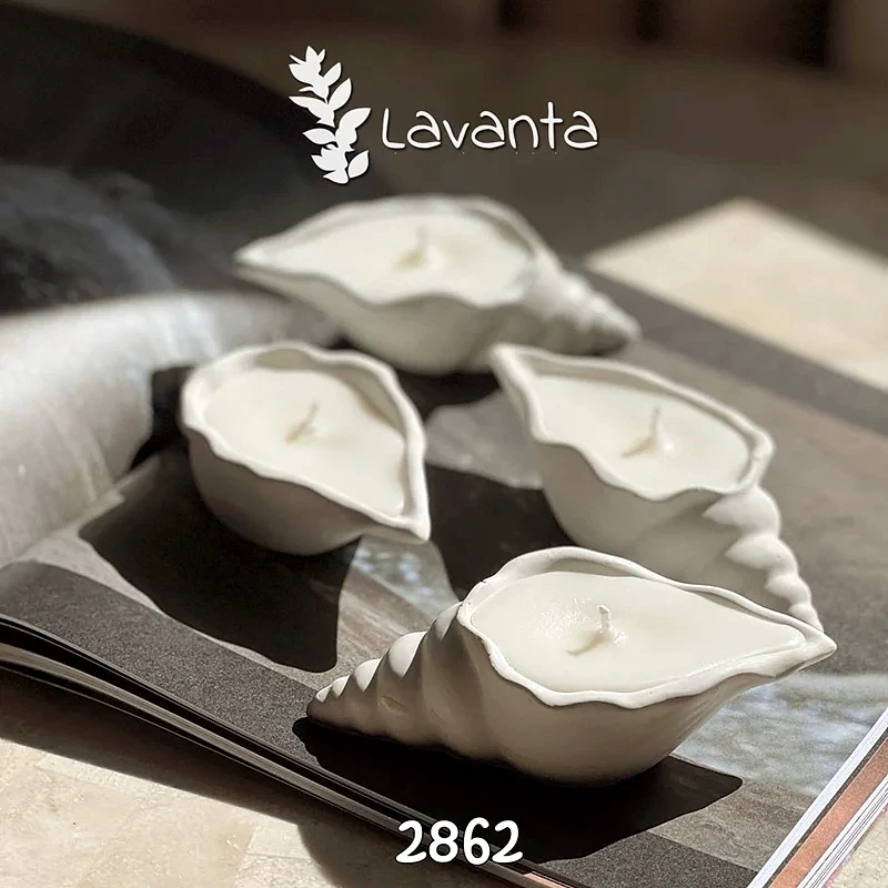 Deniz Kabuğu Mumluk - Sunumluk Kalıbı