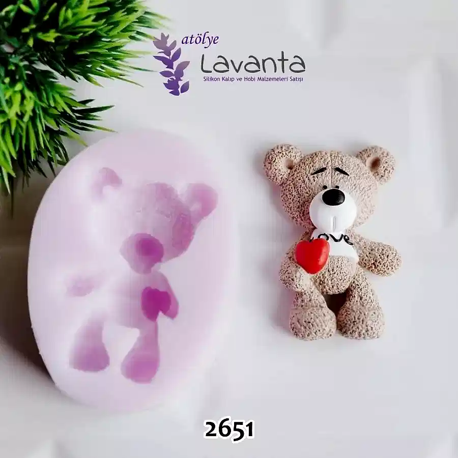 Kalpli Ayıcık Silikon Kalıbı