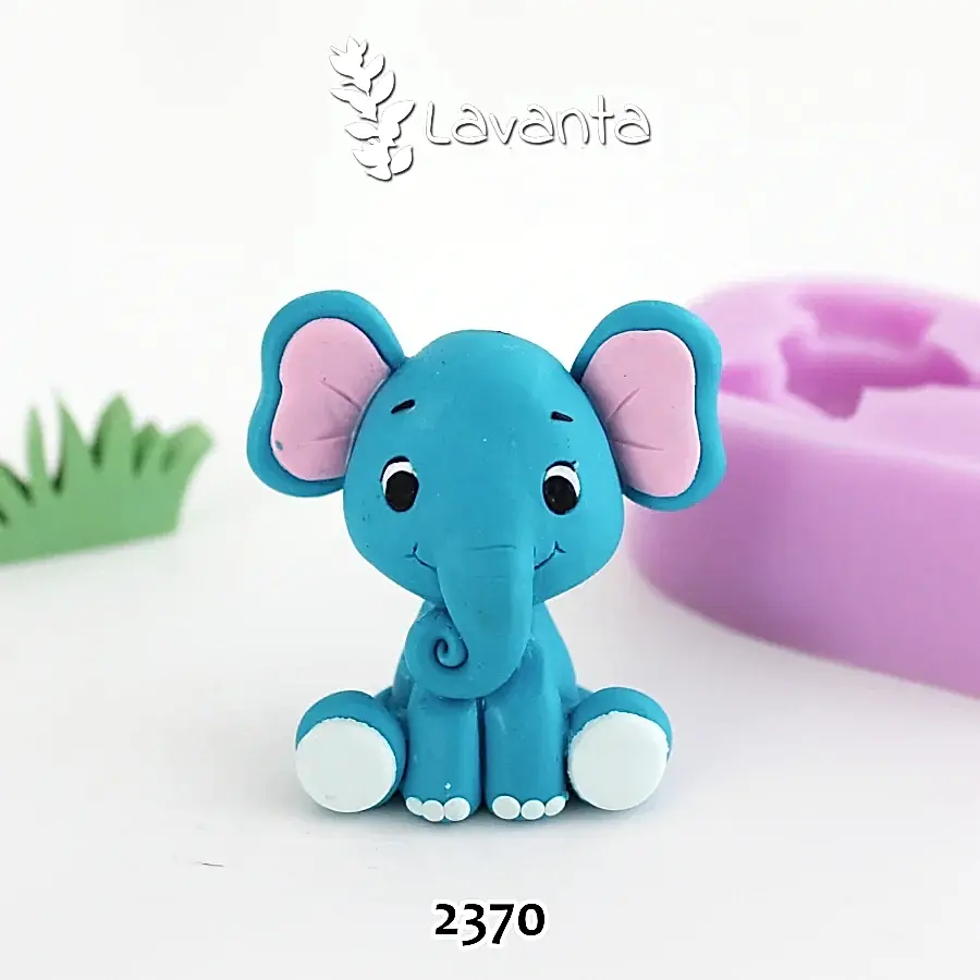 Oturan Fil Silikon Kalıbı