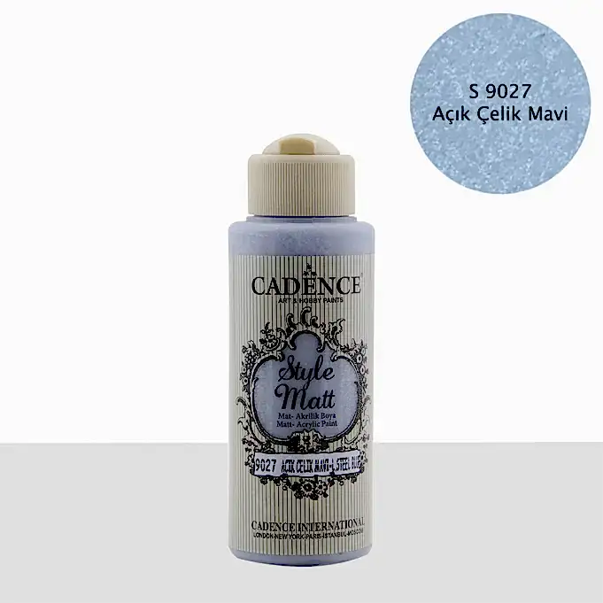S9027 Açık Çelik Mavi Mat Akrilik Boya