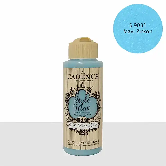 S9031 Mavi Zirkon Mat Akrilik Boya