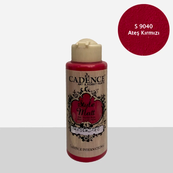 S9040 Ateş Kırmızı Mat Akrilik Boya