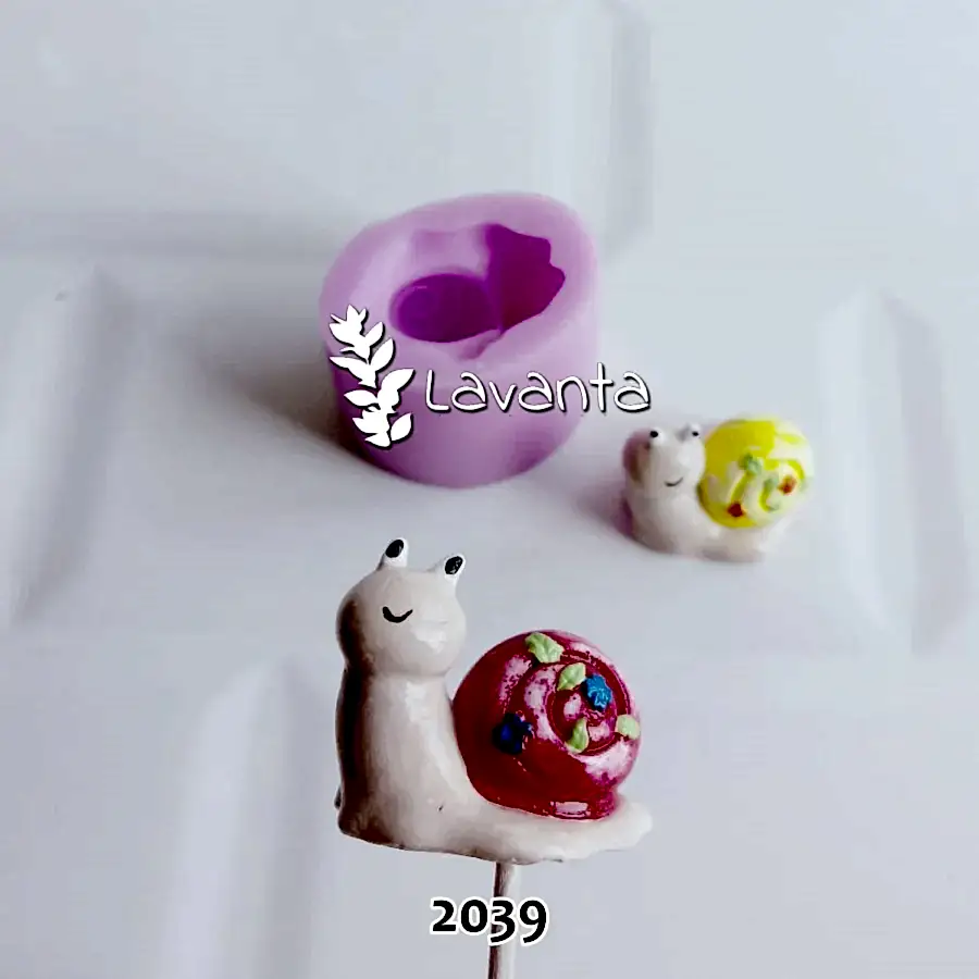 Salyangoz Saksı Dibi Süsü Kalıbı