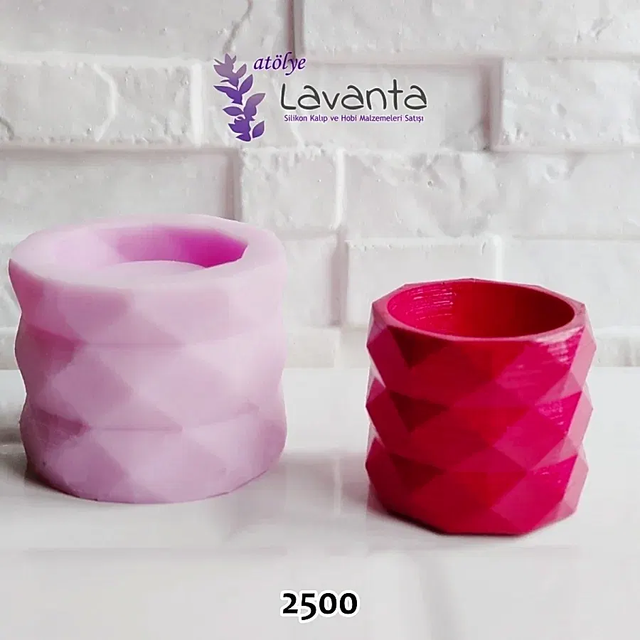 Silindir Geometrik Beton Saksı Kalıbı