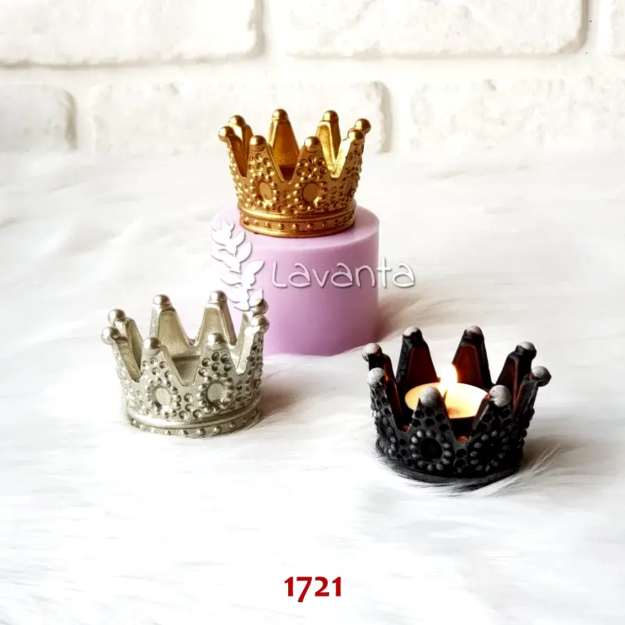 Taç Mumluk Kokulu Taş Silikon Kalıbı