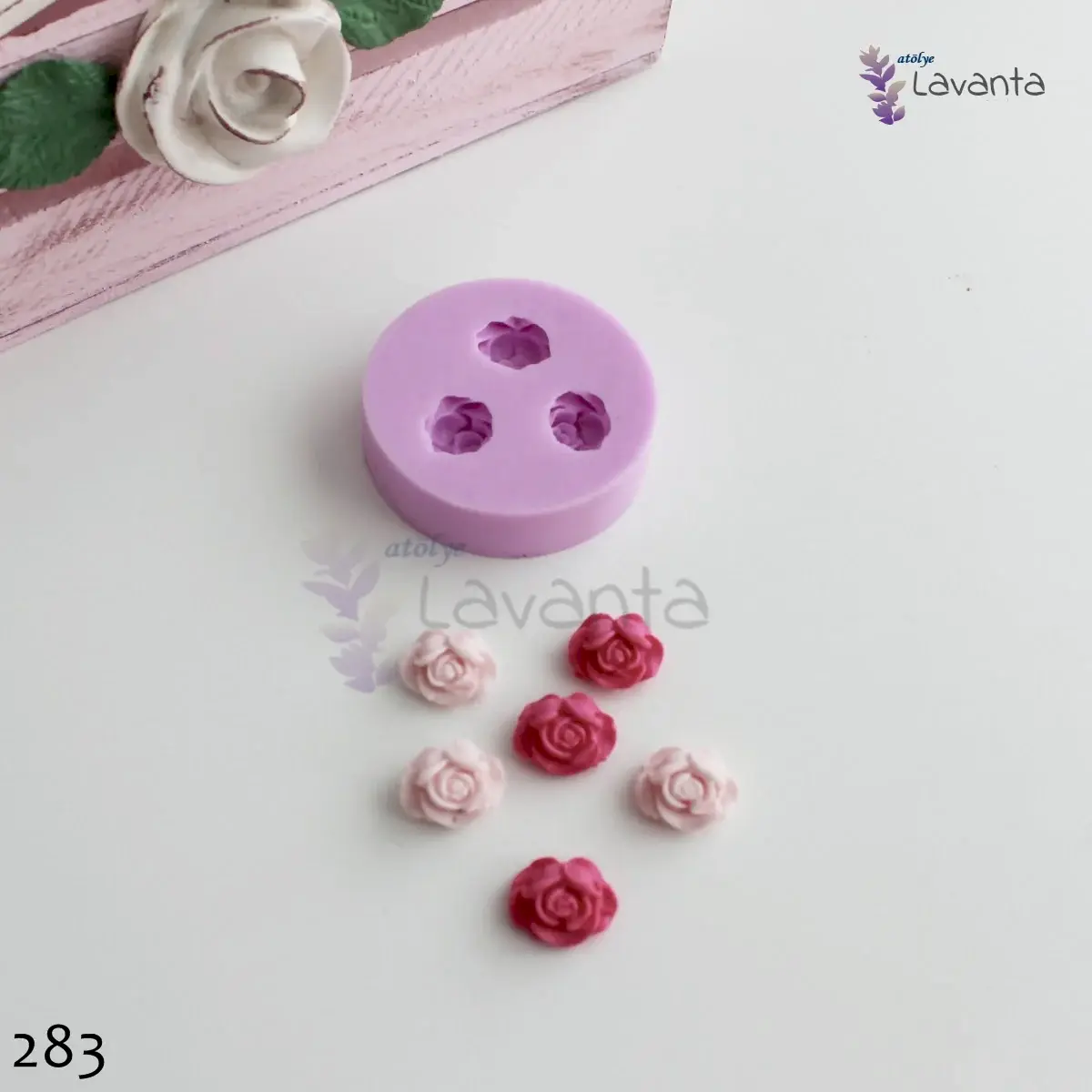 Üçlü Minik Güller Silikon Kalıbı