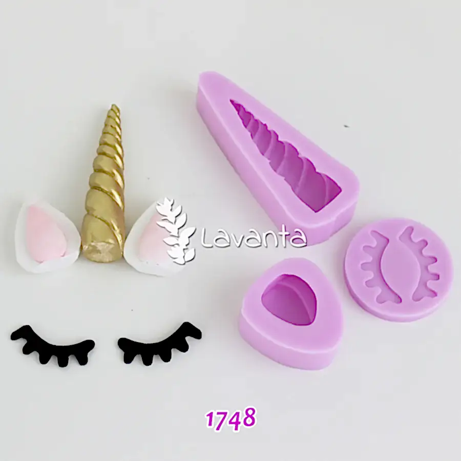 Unicorn Boynuz Takımı Kokulu Taş Kalıpları