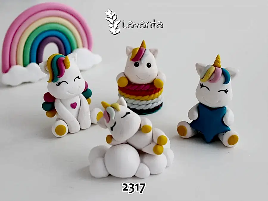 Unicorn Dörtlü Set Kalıpları