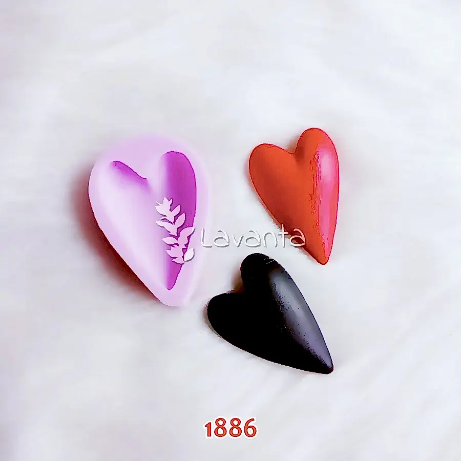 Uzun Kalp Silikon Kalıbı