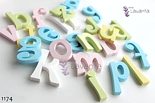 Yamuk Orta Boy Harfler Silikon Kalıbı