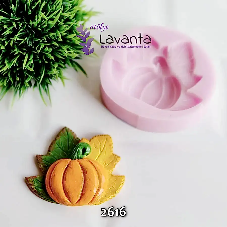 Yaprak Üstünde Bal Kabağı Kalıbı