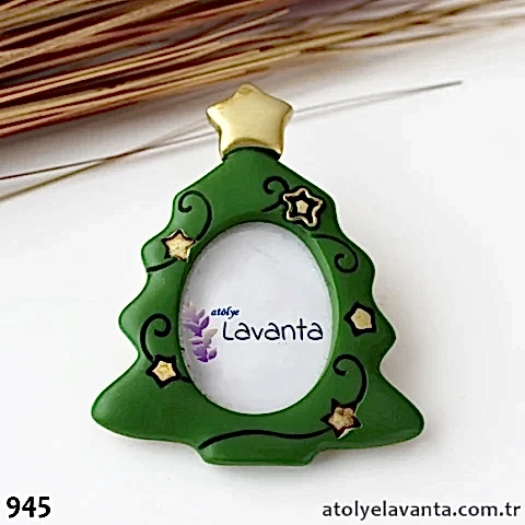 Yılbaşı Çam Ağacı Çerçeve Silikon Kalıbı