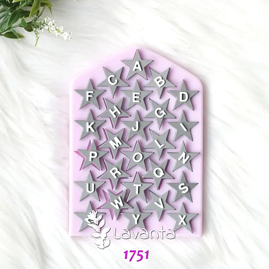 Yıldız Harfler Silikon Kalıbı