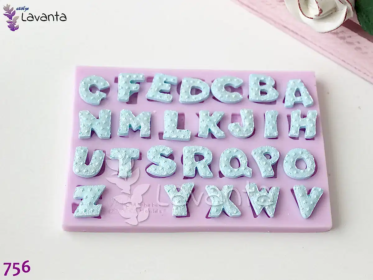 Yıldızlı Harfler Silikon Kalıbı